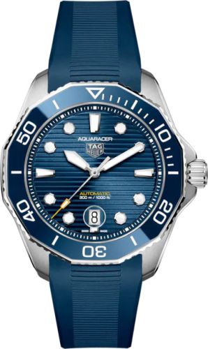 TAG Heuer Aquaracer Professional 300 43 Paslanmaz Çelik / Mavi / Kauçuk, referans WBP201B.FT6198