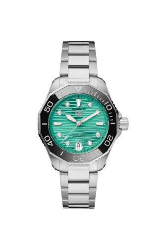TAG Heuer Aquaracer Professional 300 36 Paslanmaz Çelik / Turkuaz - Elmas / Bilezik, referans WBP231K.BA0618