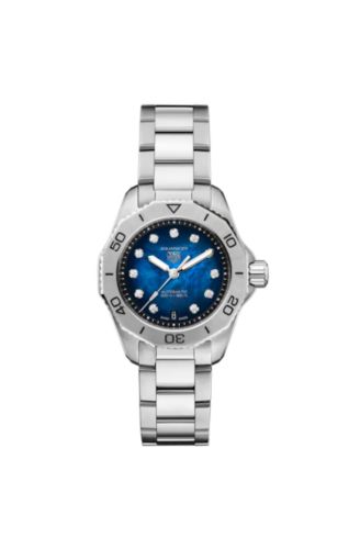 TAG Heuer Aquaracer Professional 200 Automatic 30 Paslanmaz Çelik / Mavi MOP, referans WBP2411.BA0622