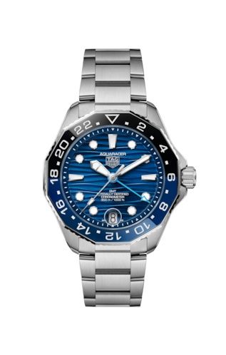 TAG Heuer Aquaracer Professional 300 GMT 42 Paslanmaz Çelik / Mavi, referans WBP5114.BA0013