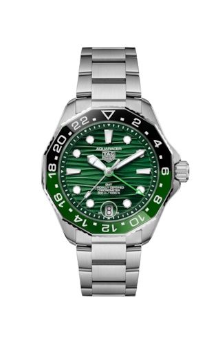 TAG Heuer Aquaracer Professional 300 GMT 42 Paslanmaz Çelik / Yeşil, referans WBP5115.BA0013