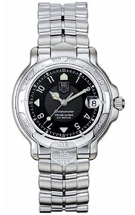 TAG Heuer 6000 Paslanmaz Çelik / Siyah / Bilezik, referans WH5215.BA0676