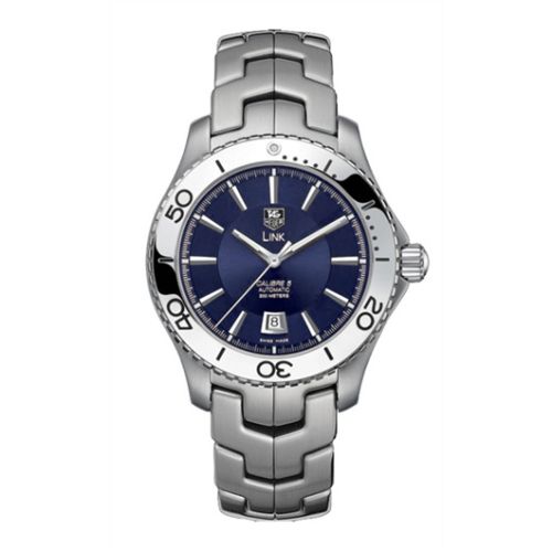 TAG Heuer Link Calibre 5 Paslanmaz Çelik / Mavi 42mm, referans WJ201C.BA0591