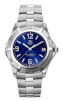 TAG Heuer 2000 Exclusive Quartz Paslanmaz Çelik / Mavi / Bilezik, referans WN1112.BA0332