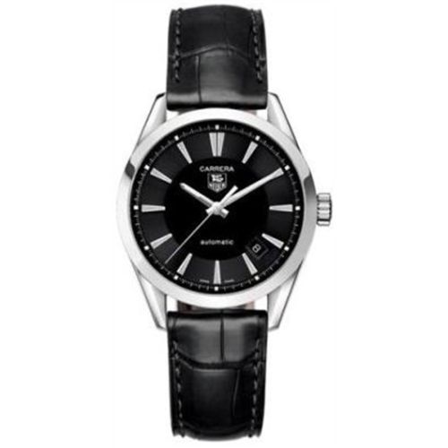 TAG Heuer Carrera Calibre 5 36 Stainless Steel / Black / Alligator, reference WV2213.FC6263