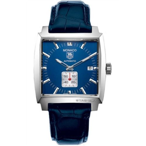 TAG Heuer Monaco Calibre 6 Automatic Paslanmaz Çelik / Mavi / Alligator, referans WW2111.FC6204