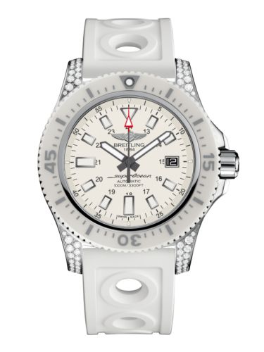Breitling Superocean 44 Special Paslanmaz Çelik / Elmasworks / Hurricane Beyaz / Kauçuk, referans Y1739367.A807.297S