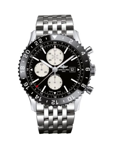Breitling Chronoliner Paslanmaz Çelik / Siyah / Bilezik 46mm, referans Y2431012.BE10.443A