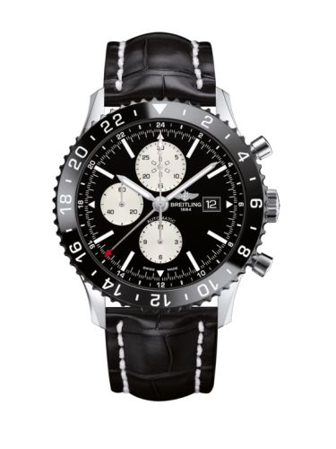 Breitling Chronoliner Paslanmaz Çelik / Siyah / Croco 46mm, referans Y2431012.BE10.760P