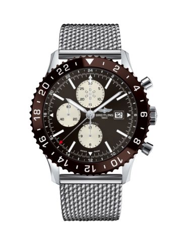 Breitling Chronoliner Paslanmaz Çelik / Bronze / Bilezik 46mm, referans Y2431033.Q621.152A