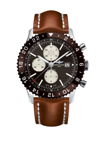 Breitling Chronoliner Paslanmaz Çelik / Bronze / Calf 46mm, referans Y2431033.Q621.439X