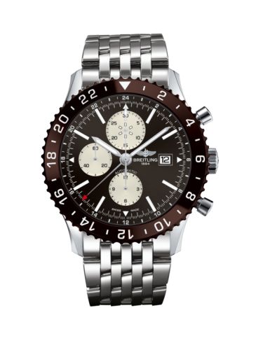 Breitling Chronoliner Paslanmaz Çelik / Bronze / Bilezik 46mm, referans Y2431033.Q621.443A